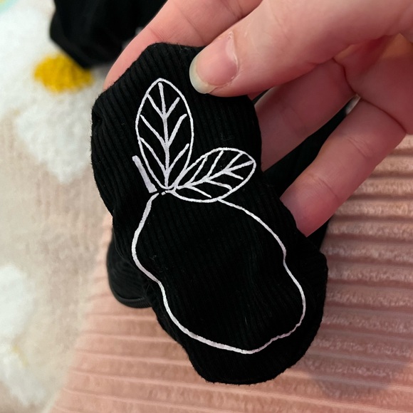 OG Lemon & Loom - Black Ribbed Sleeper - 0-3 Months - Picture 3 of 4